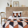Plaid frangé en laine Géométrique 135*200 cm - Bed And Philosophy