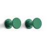 Lot de 2 patères BOLT Hook green - Hay