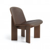 Fauteuil lounge chair Chisel tapissé strcuture en hêtre ou chêne - Hay