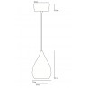 Suspension Drop One en porcelaine mate ou brillante - Original BTC