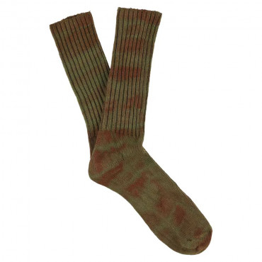 Chaussettes Homme Tie Dye Brown / Green - Escuyer