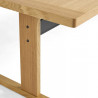 Table "Passerelle" plateau chêne ou noyer vernis (Plusieurs dimensions et coloris disponibles) - Hay