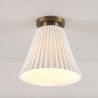 Plafonnier HECTOR PLEAT large en aluminium ou laiton - Original BTC