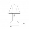 Lampe portable sans fil Blossom en porcelaine - Original BTC