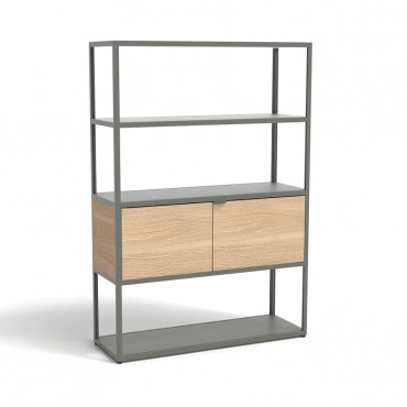 Etagère modulable New Order Combinaison N°401 L.100*H.144 cm - Hay