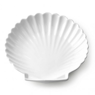 Assiette coquillage blanche - HK Living