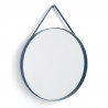 Miroir Strap Ø70 cm bleu sangle en tissu - Hay