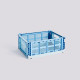 Panier cagette COLOUR CRATE MIX en plastique recyclé - HAY