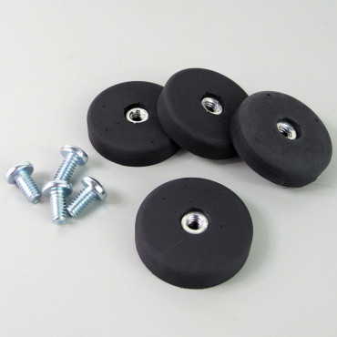 Lot de 4 shockmounts avec vis pour chaise Eames