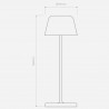 Lampe "Nomad" Blanc texturé LED IP65 - Astro