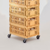 Set de 4 roulettes Colour Crate Large - Hay