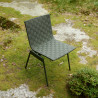 Lot de 2 chaises Outdoor Ville sans accoudoir AV33 pieds métal / Sangles polyester - &Tradition