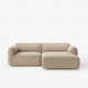 Canapé modulable déhoussable Develius Mellow L.238 cm composition B tissu Karakorum 003 - &Tradition