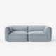 Canapé modulable déhoussable Develius Mellow L.238 cm tissu Cifrado 741 - &Tradition