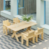Table outdoor en pin Crate L.180 cm - Gerrit Rietveld - Hay