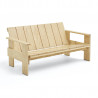 Banc lounge outdoor avec accoudoirs Crate L.134,5 cm - Gerrit Rietveld - Hay