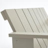 Banc lounge outdoor avec accoudoirs Crate L.134,5 cm - Gerrit Rietveld - Hay