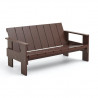 Banc lounge outdoor avec accoudoirs Crate L.134,5 cm - Gerrit Rietveld - Hay