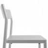 Chaise indoor / outdoor Type en aluminium silver grey - Hay