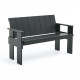 Banc outdoor avec accoudoirs CRATE 132 cm - Gerrit Rietveld - Hay