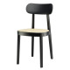 Lot de 2 chaises 118 en hêtre teinté et cannage - Thonet