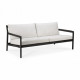 Canapé outdoor JACK 180 cm structure en teck noir - Ethnicraft