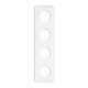 Cache quadruple carré en duroplast  (encastrable) Ref. 176424 - THPG