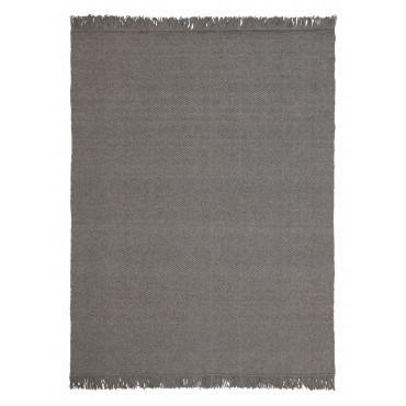 Tapis rectangulaire IVAR coloris grey - Linie Design