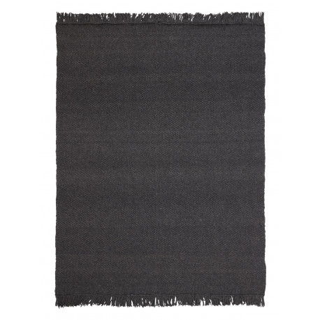 Tapis rectangulaire IVAR coloris charcoal - Linie Design