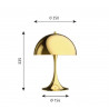 Lampe de table Panthella Mini Blanc - Verner Panton - Louis Poulsen