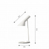 Lampe de table AJ Mini Blanc- Arne Jacobsen - Louis Poulsen