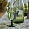 Lot de 4 verres à vin HDRAIN en verre vert - House Doctor