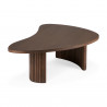 Table basse BOOMERANG en teck vernis brun - Ethnicraft