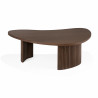 Table basse BOOMERANG en teck vernis brun - Ethnicraft