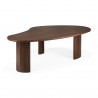 Table basse BOOMERANG en teck vernis brun - Ethnicraft