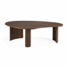 Table basse BOOMERANG en teck vernis brun - Ethnicraft