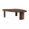 Table basse BOOMERANG en teck vernis brun - Ethnicraft