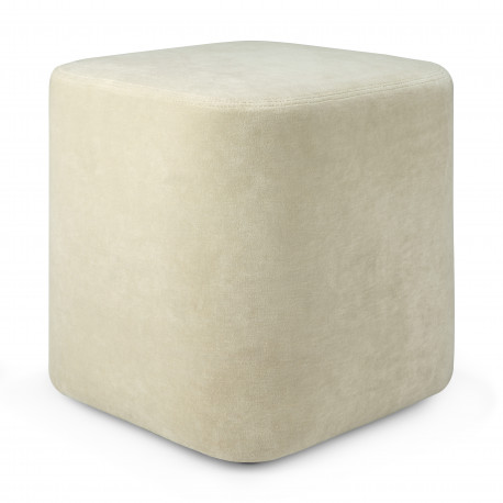 Pouf / Tabouret bas CUBE en velours H.40 cm - Ethnicraft