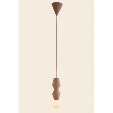 Suspension en céramique STUCCO N°2 Ø10,5*H.26,5 cm - Schneid Studio