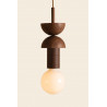 Suspension JUNIT COPLA L.12,5*H.43 cm en noyer - Schneid Studio